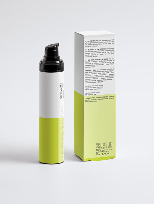 Oil-Free Zinc Face Gel for Men 50ml/1.69Fl.oz