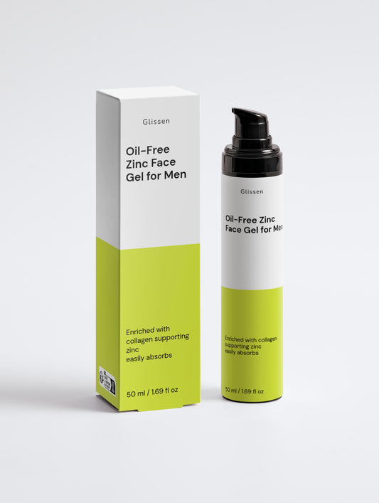 Oil-Free Zinc Face Gel for Men 50ml/1.69Fl.oz
