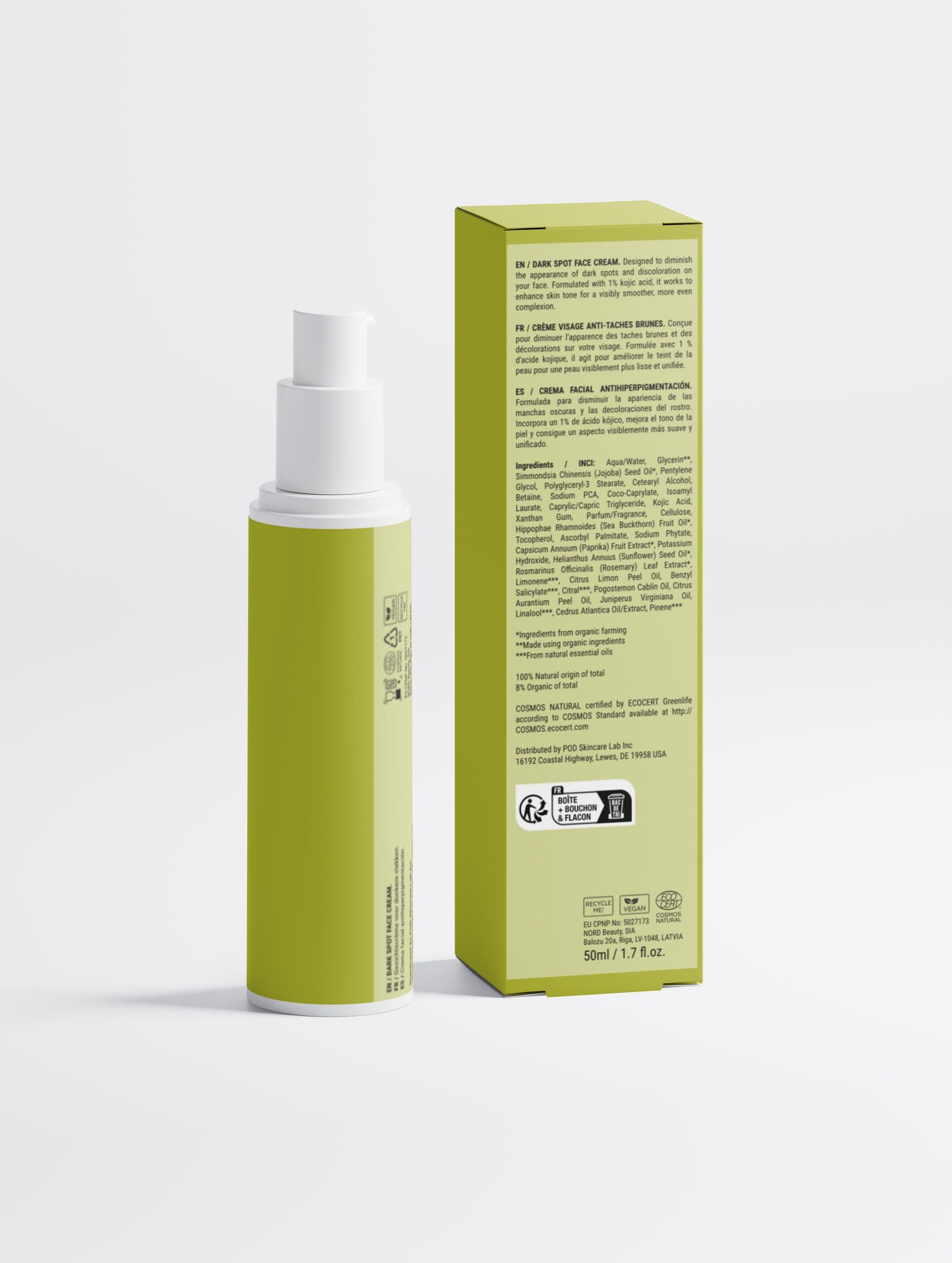 Dark Spot Face Cream with Kojic Acid 50ml/1.69Fl.oz